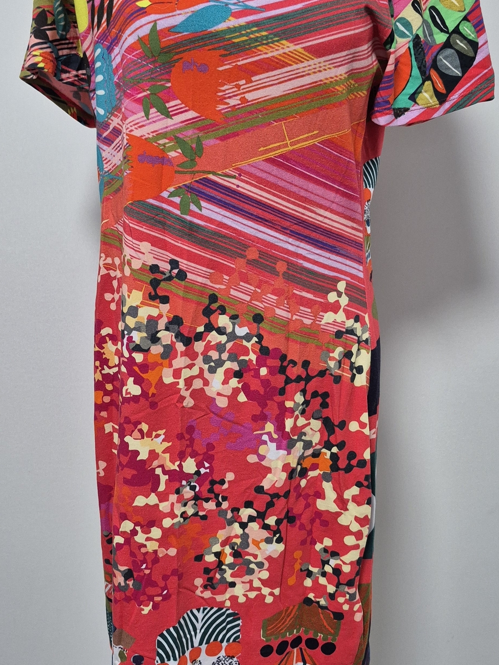 Vibrant Multi-Color Printed Shift Dress